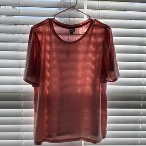 Pretty pink woman’s summer tee